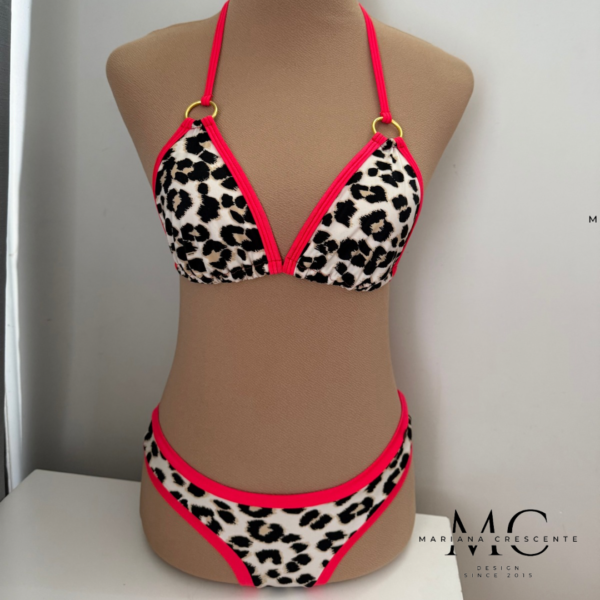 Traje de baño Animal Print con bordes Sandia - Imagen 4