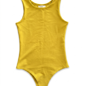 Body Cuello Redondo Mostaza